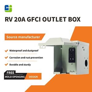 [Hot Item] 20 AMP GFCI Outdoor Electrical Outlet Box Receptacles Power Outlet Panel