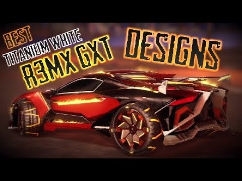 My TOP 5 *TITANIUM WHITE* R3MX GXT DESIGNS | Rocket League
