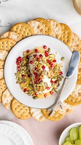 11 reactions · 11 shares | The easiest holiday appetizer is also the most beautiful! Serve a log of Dutch Farms Goat Cheese topped with honey, pomegranate seeds, chopped pistachios and pepitas. Done and done! | Dutch Farms | Facebook