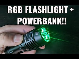 Wurkkos TS25 Full Review!! RGB Auxiliary light + Powerbank! 4000 Lumens