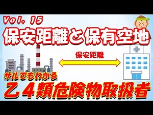 【乙4危険物取扱者】法令15. 保安距離と保有空地