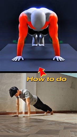 "STOP Doing Push-Ups Wrong ❌ Do It Right! 💪 #shorts #fitness #workout #pushup"