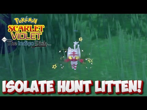 How To EASILY Shiny Hunt Litten In Pokemon Scarlet and Violet the Indigo Disk!