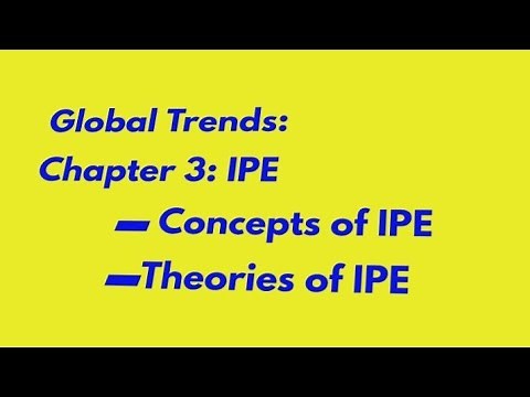 Global Trends Tutorial: Chapter 3: IPE