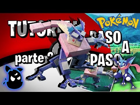 Cómo Hacer a Greninja | figura de papel | Pokémon figura | papercraft ✧ danielmx ✧