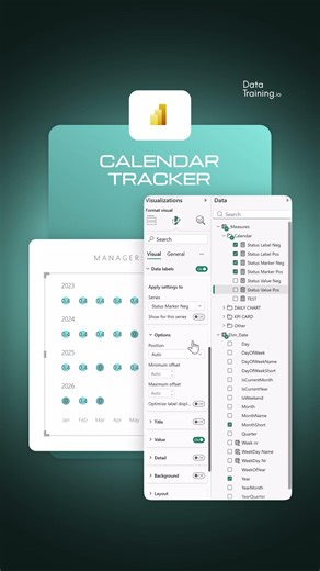 Create a Powerful Calendar Tracker in Power BI | Core Visualization