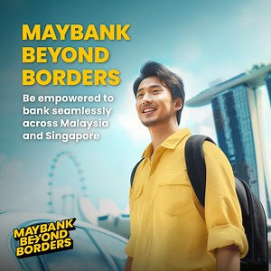 Now you can easily transfer funds between Malaysia and Singapore and oversee your accounts in both countries with Maybank Beyond Borders. Whether you’re a student studying abroad in Singapore, a stay-at-home mum, an international businessman or a frequent traveller — anyone can get their banking needs sorted in one app. Experience Maybank Beyond Borders today on the MAE app. #ItsGottaBeMAE | Maybank