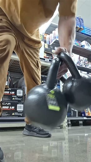 rowing kettlebells at Walmart to for wings