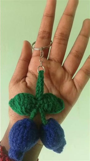 crochet blue barry keychain ❤️