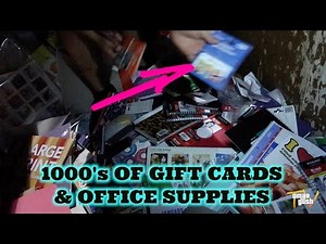 Dumpster Diving Jackpot At Staples - $1000's Worth & Giveaway! | OmarGoshTV