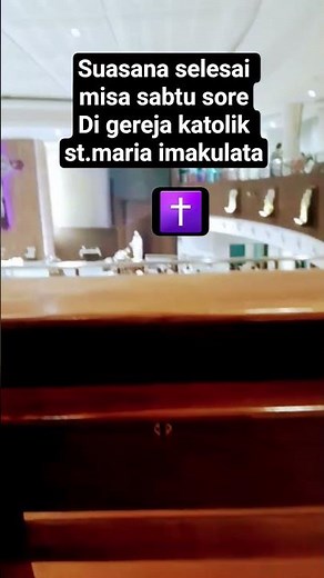 Suasana selesai misa sabtu sore di gereja st.maria imakulata Kalideres