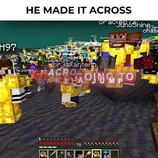 He made it across🔥