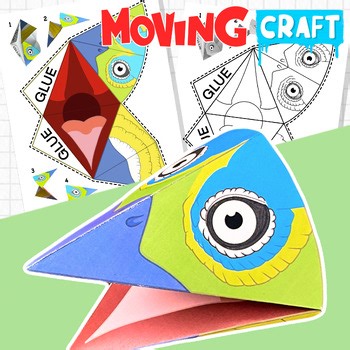 Bird Puppet Craft | Printable Paper Puppet Activity for Kids