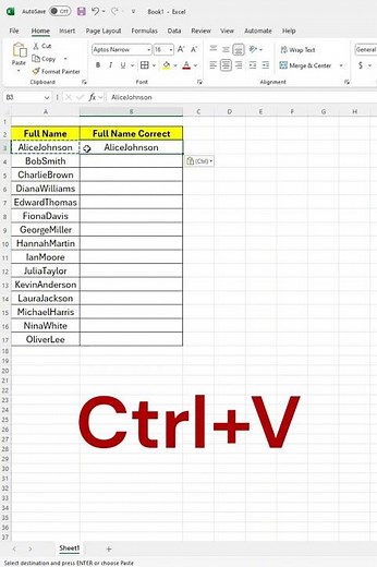 How to Add Space Between Names in Excel | Quick and Easy Tutorial