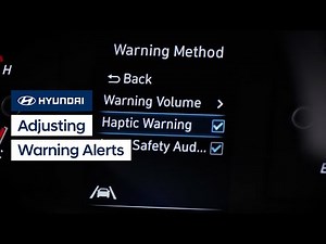 Adjusting Warning Alerts | Hyundai