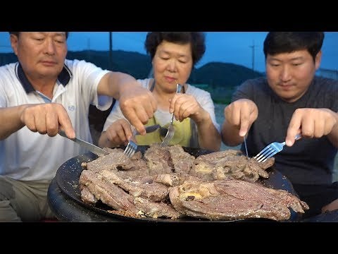 집에서 먹는 [[꽃등심 스테이크(Ribeye steak)]] 요리&먹방!! - Mukbang eating show