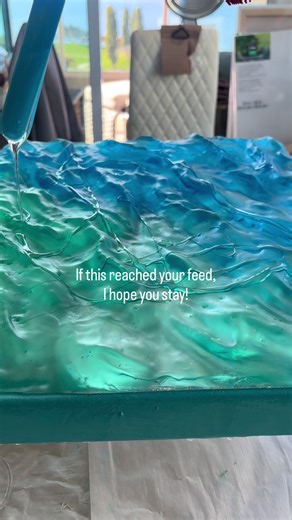 What begins quietly at the workbench eventually steps into the world. Becoming Water, a 20 × 16” water sculpture. Now at the Kelowna Art Gallery. #waterart #oceaninspiredart #arttok #contemporaryart #KelownaArtGallery