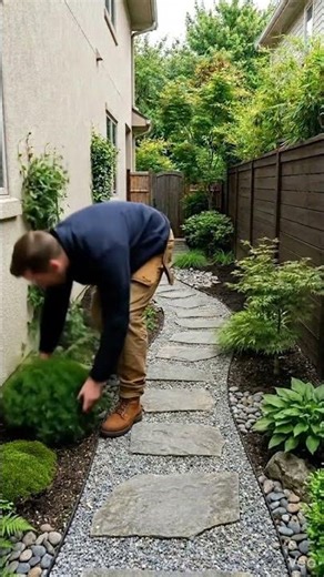 Watch This Narrow Side Yard Turn Into a Beautiful Japanese Garden Path