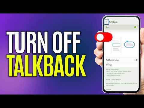 How to Turn Off Talkback on Android | Talkback Tutorial Step by Step
