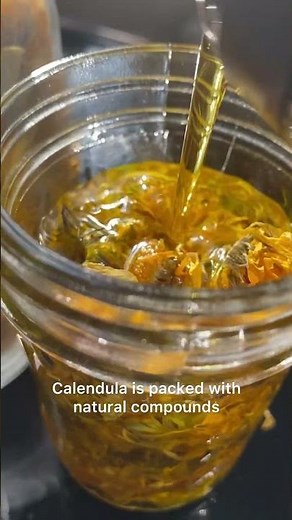 DIY Skin Repair Oil | Soothing Calendula Recipe from France #recipe