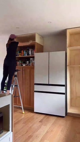 This kitchen is slowly but surely coming together! . The pantry wall cabinet boxes are in…now I just need to make them look pretty with face frames and doors. . . #pantry #pantrygoals #progressnotperfection #kitchenremodel #kitchensofinstagram #buildit #imadethis | Simply Aligned Home