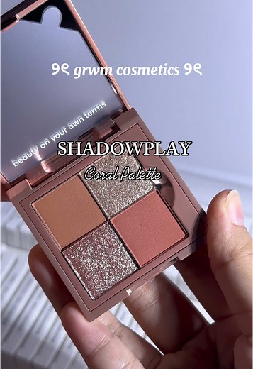 Shadowplay Coral Eyeshadow Palette @GRWM Cosmetics Velvet Matte Eyeshadow: Date RSVP Frost Eyeshadow: Celestial Mavi Check the yellow basket! ✨ #makeup #cosmetics #grwmcosmetics #newproduct #unboxingvideo #eyeshadow #palette #customizable #grwmfacecard2024 #heartexgrwmcosmetics