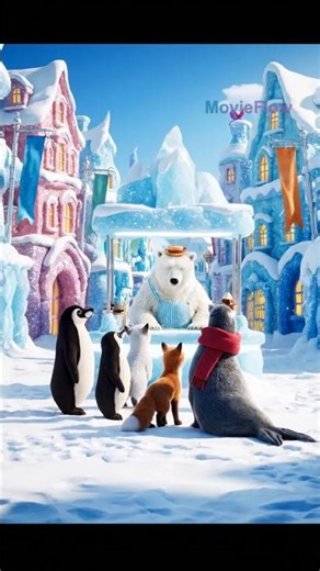 Polar Bear Ice-Cream Time! 🍦❄️