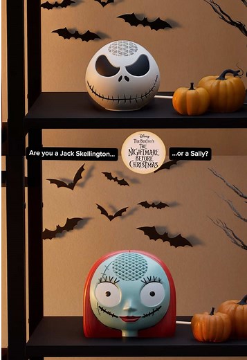 Halloweentown: Jack Skellington and Sally Echo Dot Stands