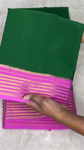 Premium Mysore Silk Sarees with 5-line border | Contrast Colours | ORDER NOW 9148735430