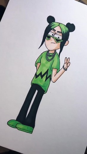 Billie Eilish Gravity Falls Art Drawing