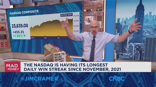 Jim Cramer talks what is driving the market higher