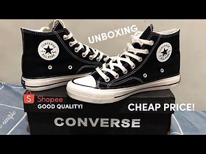 unboxing converse chuck 70s high cut from shopee + review (oem)