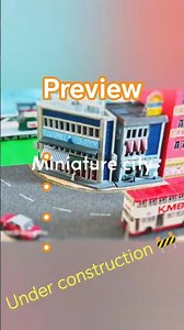 Miniature City Model Train 🚂 | Preview | #modeltrains #scalemodel