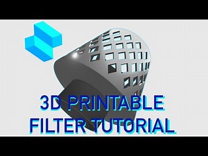 Cylindrical Pattern 3D Printable Filter Shapr3D iPad Tutorial