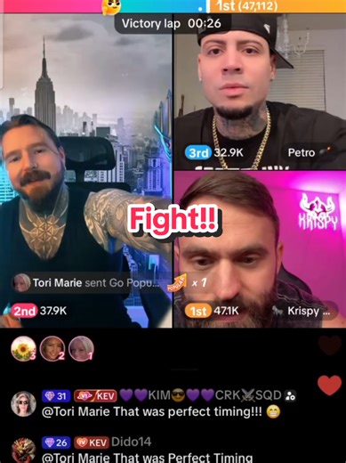 You ladies always give a good fight and we love it! Thank you soooo much 🫶. @Kevin Creekman is a happy man! With #crk⚔️sqd aka @💜💜KIM😎💜💜CRK⚔️SQD @🌙🖤Michelle_1111🌙🖤 @🐾DAISY.F.S.I.SOLID🐾🇵🇭 @Tori Marie @Kristy @cynful364 @MiamiVice45 Martha @Lydia treasure @lee @karinfree @allyson_1985 @Angel @⚔️BabyG_Guin⚔️ #kevincreekman #thecreekman #tiktoklive #eliminations