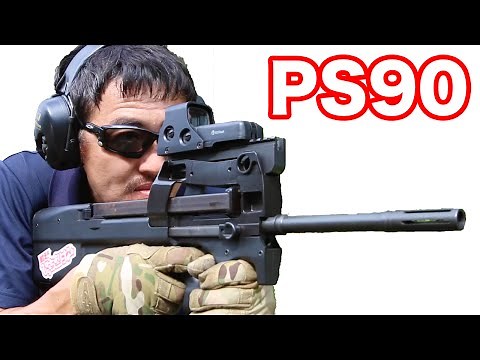 [Live Shooting] Shooting the FN-PS90 P90 Civilian Model! Guam World Gun [Mac Sakai Review Video] ...