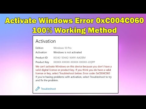 Windows Activation Error 0xC004C060 Solution | Easy & Working Fix