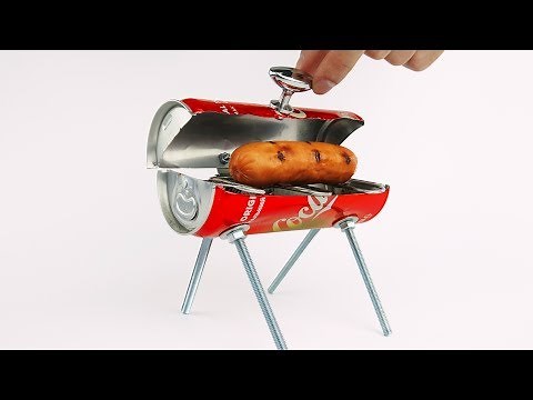 DIY Amazing Mini BBQ from Coca Cola Can at Home