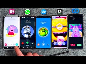 TeleGuard HTC Vs WhatsApp Note 10L Vs Twinme Razr Vs Huawei BiP Vs S24U Threema Incoming Call