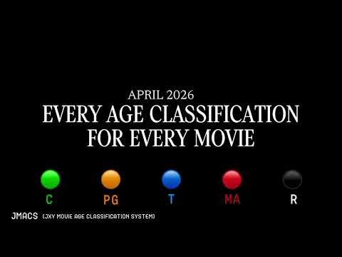 EVERY MOVIE AGE CLASSIFICATION | JMACS (JXY MOVIE AGE CLASSIFICATION SYSTEM)