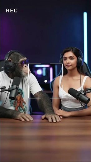 Flirting level: Monkey Pro 🐒🔥” #shortvideos #trending #aivideo #viral #podcast #podcastclips #monkey