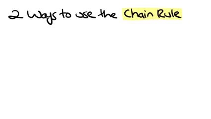 Differentiation using the chain rule method