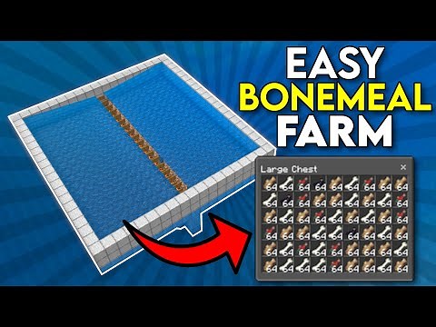 Best EASY Bonemeal Farm For Minecraft 1.19! Minecraft Bedrock