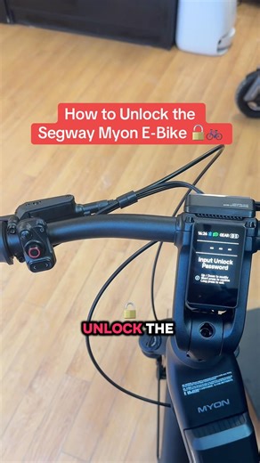 How to unlock the Segway Myon E-Bike 🔓🚲 #segway #ebike #tutorial