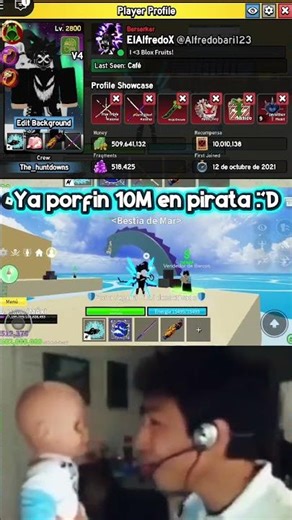 Ya porfin 10M ;'D #roblox #bloxfurit #girandofruta #bloxfruits #gaming