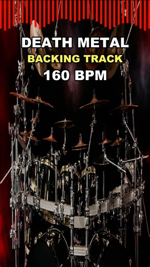 Death Metal Drum Backing Track 160 BPM 🔥 Groovy Metal Practice Jam #drums #heavymetalsongs #guitar