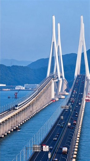 China’s 8.3 KM Cross-Sea Railway Bridge | Ningbo Line 12