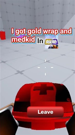I have my first golden wrap in rivals 🥳 #roblox #rivals #wrap
