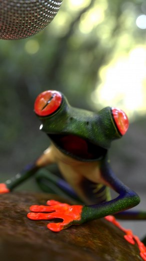 Krazymations on Instagram: "Techno frog #frog #froggy #3danimation #techno #dance"