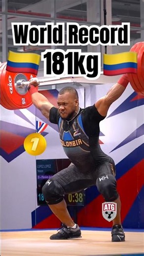 Yeison Lopez (88kg Colombia) 181kg / 399lbs Snatch World Record Slow Motion #weightlifting